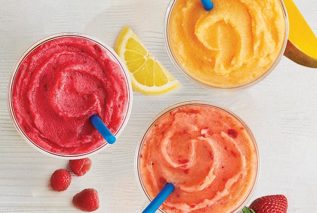 Culver's lemon ice with 6 fruity flavors